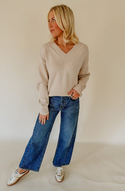 Z SUPPLY CLOUD SPUN V- NECK SWEATER