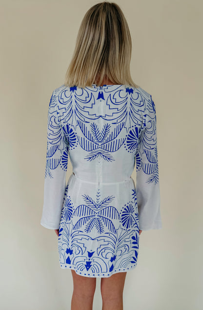 Z SUPPLY TAHINA PALM MINI DRESS