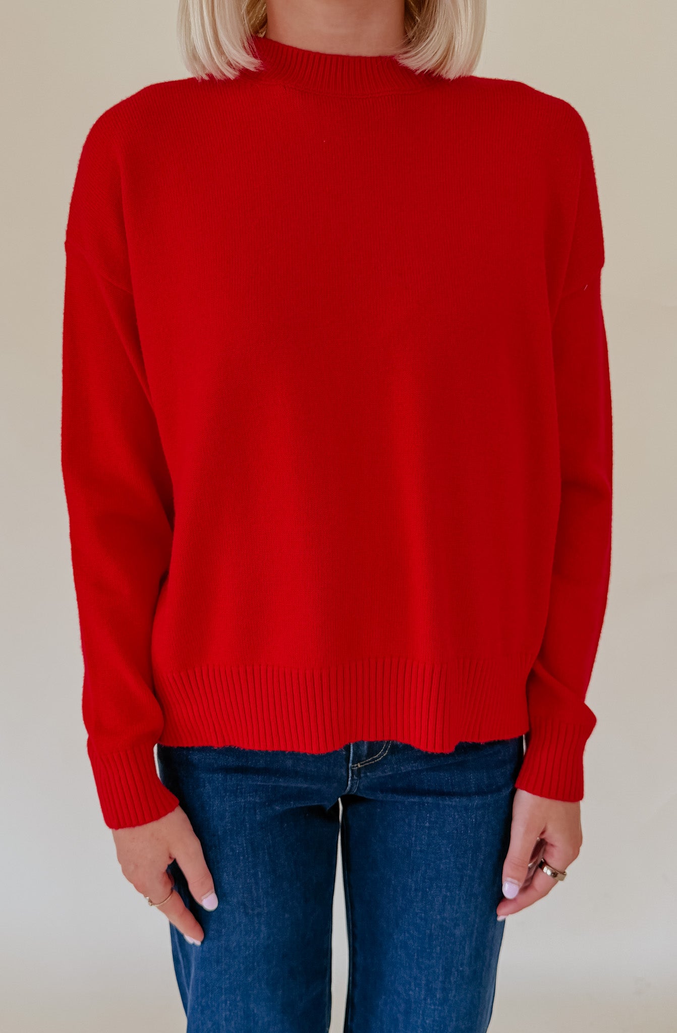 THATS MY CREW STRIPED KNIT SWEATER