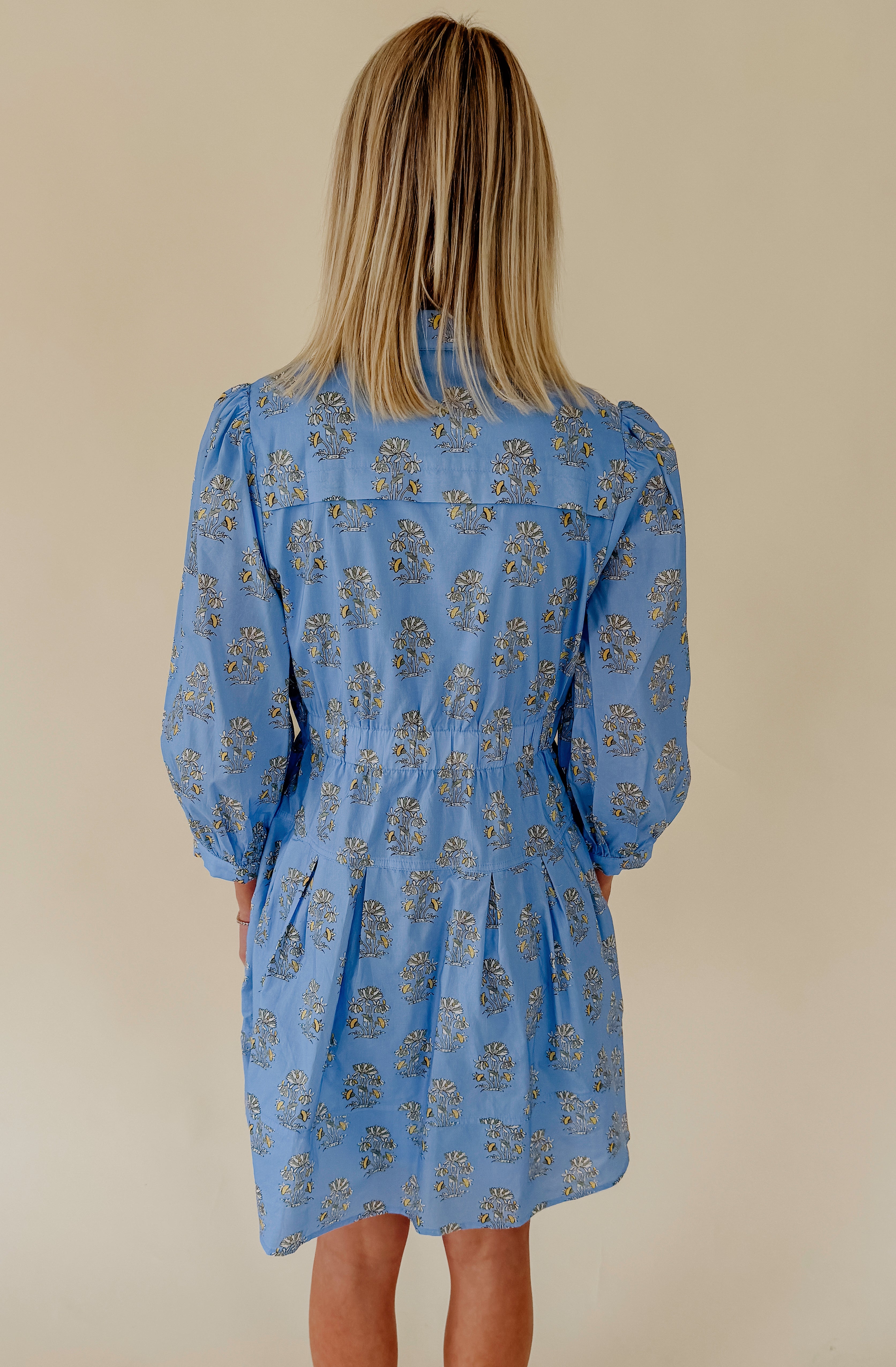 OUT TO LUNCH BUTTONED MINI DRESS