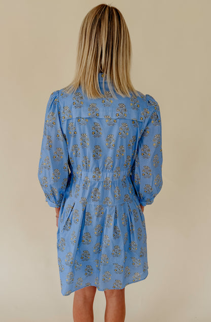 OUT TO LUNCH BUTTONED MINI DRESS