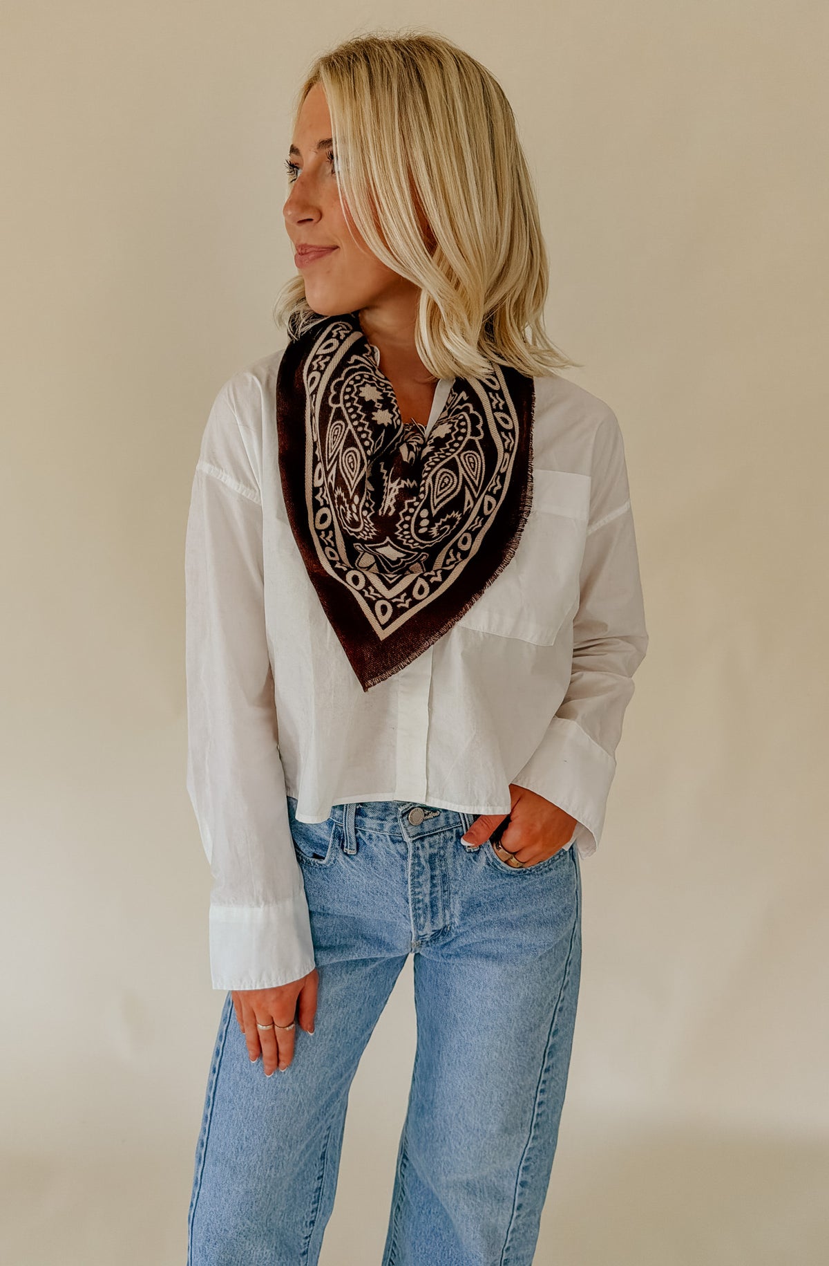 THE MAVEN LARGE BANDANA SCARF