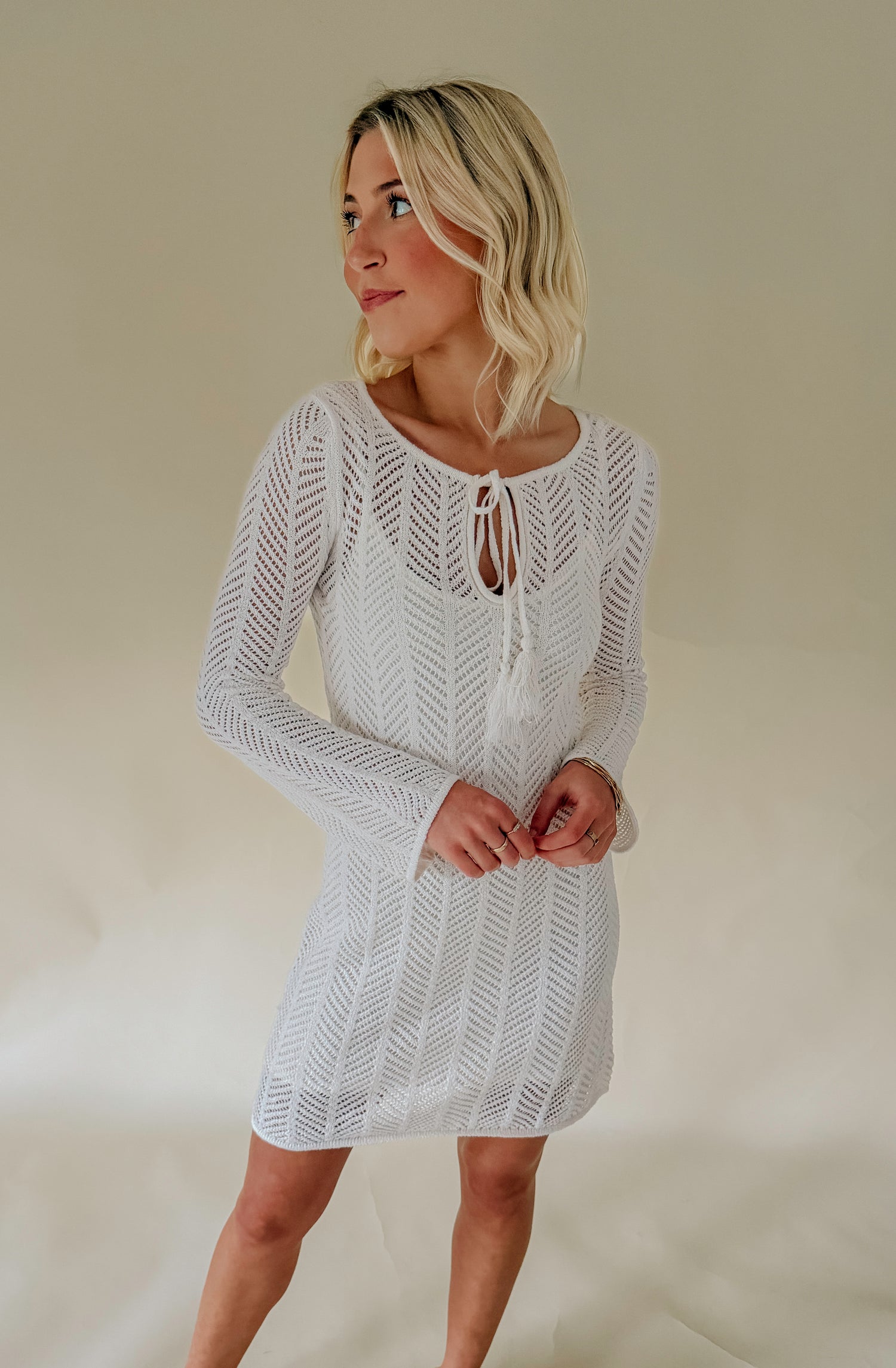 Falling Waters Crochet Dress