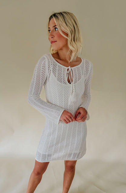 Z SUPPLY FALLING WATERS CROCHET DRESS