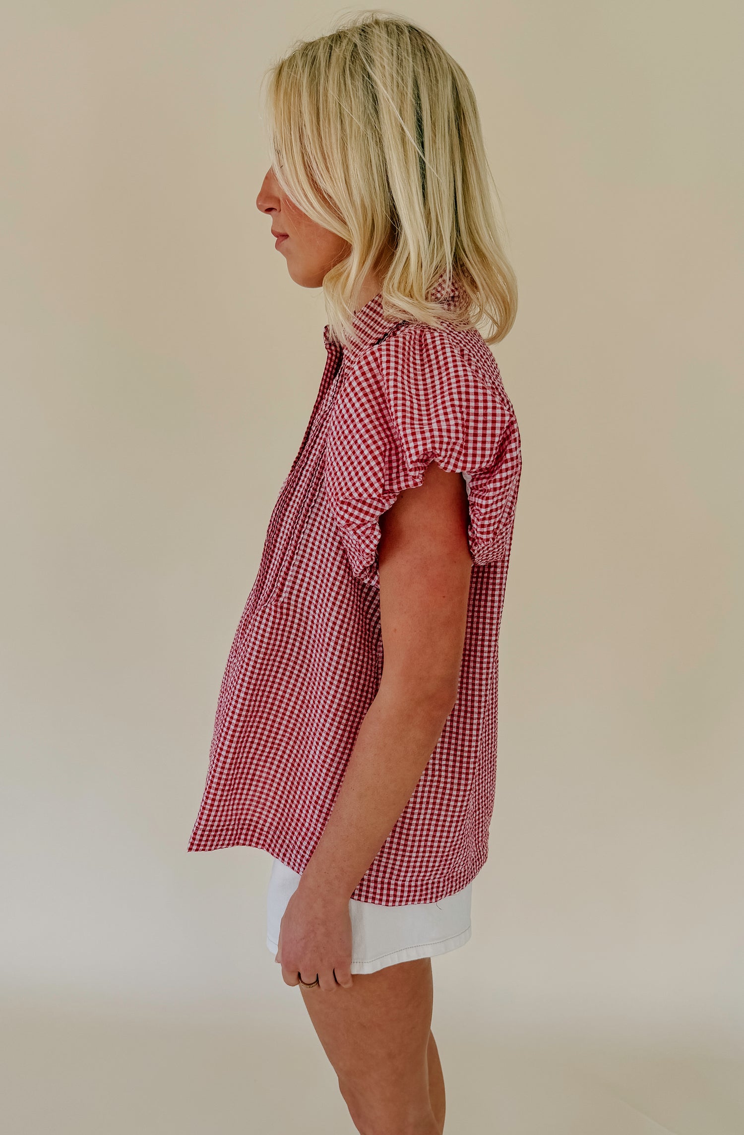 PLOT TWIST BUTTONED BLOUSE