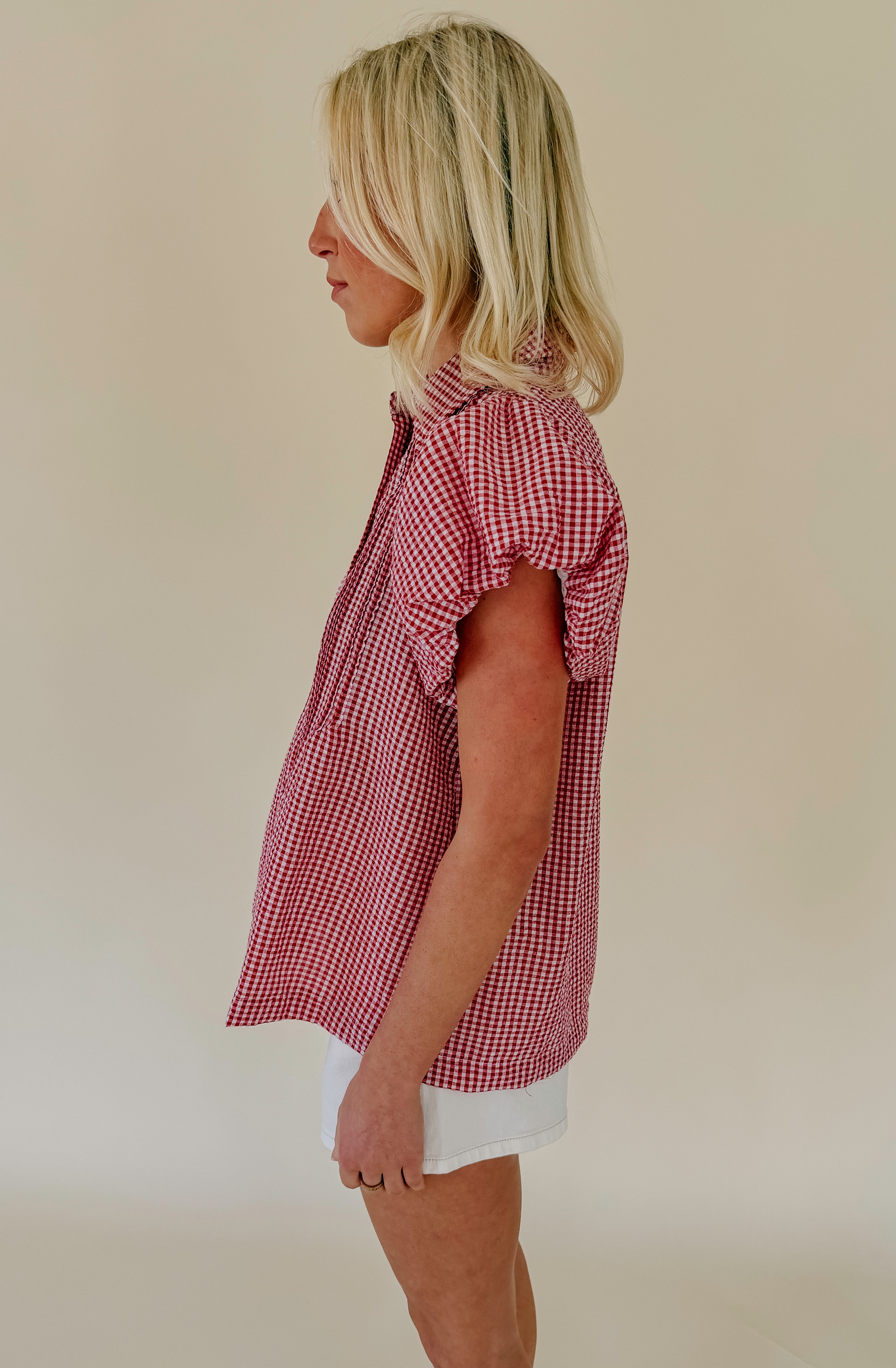PLOT TWIST BUTTONED BLOUSE