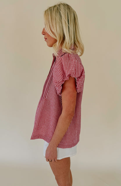 PLOT TWIST BUTTONED BLOUSE