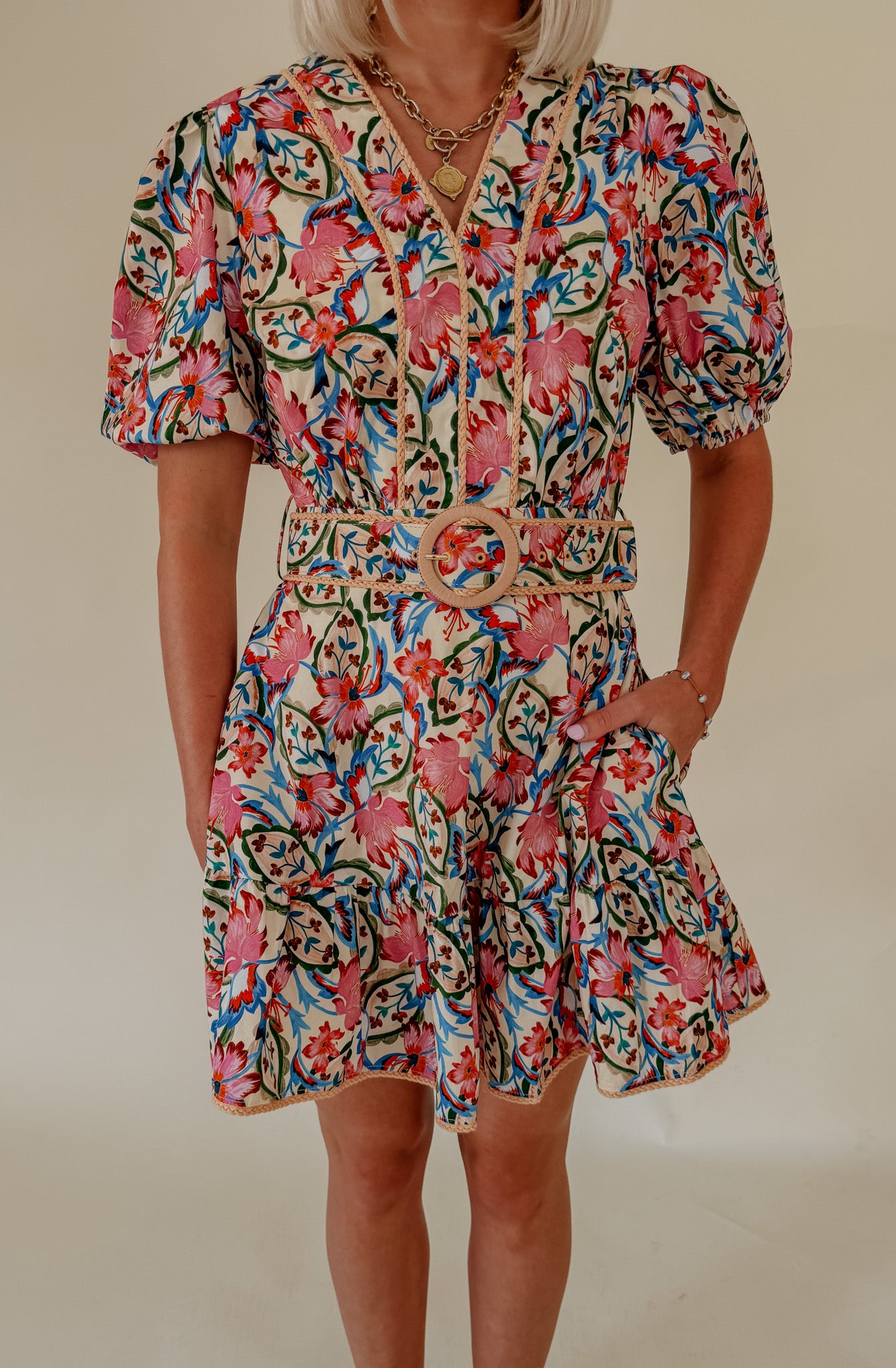 THE WHITNEY BELTED DRESS