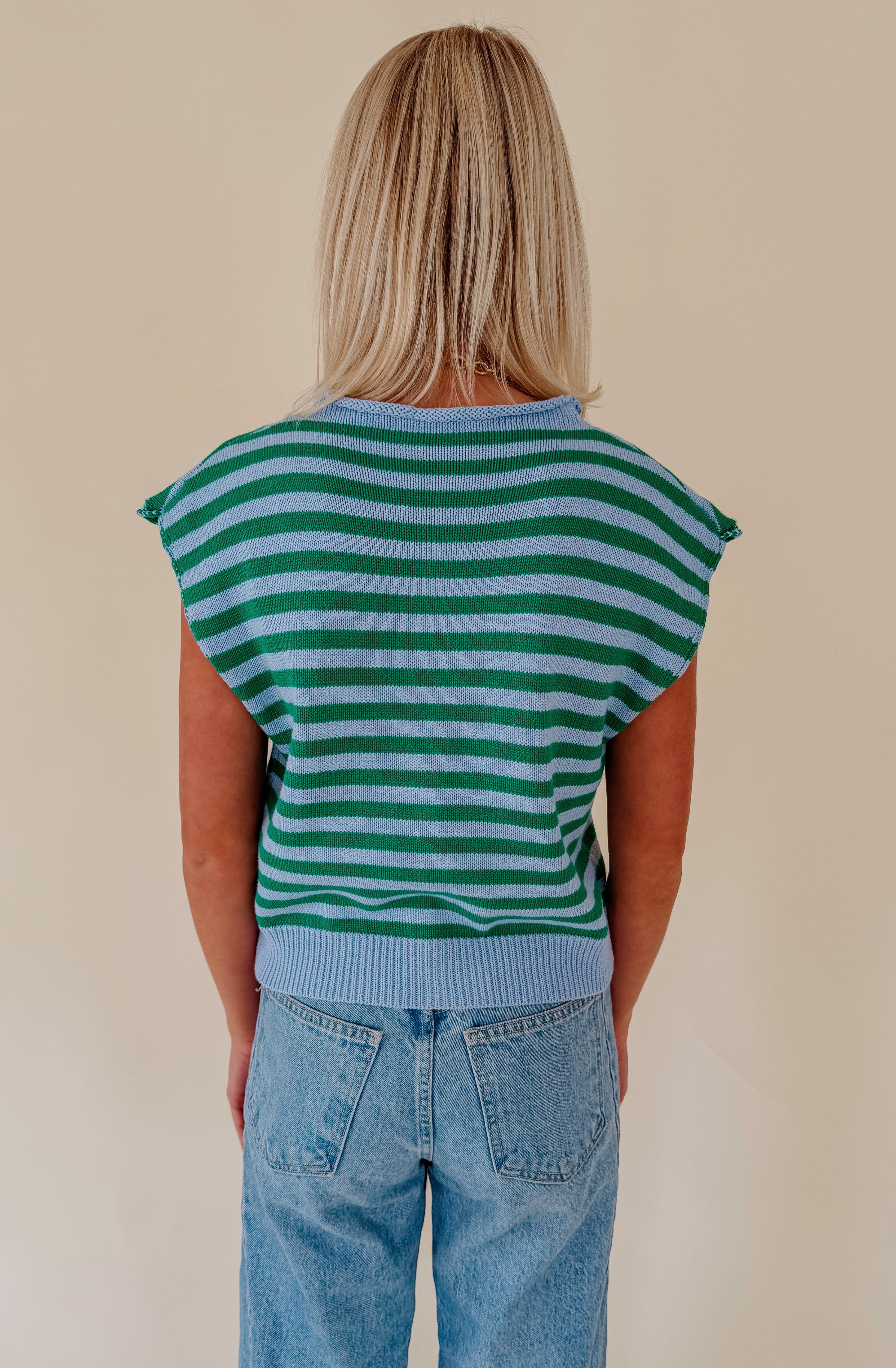 PERFECT COMBO BUTTONED SWEATER TANK