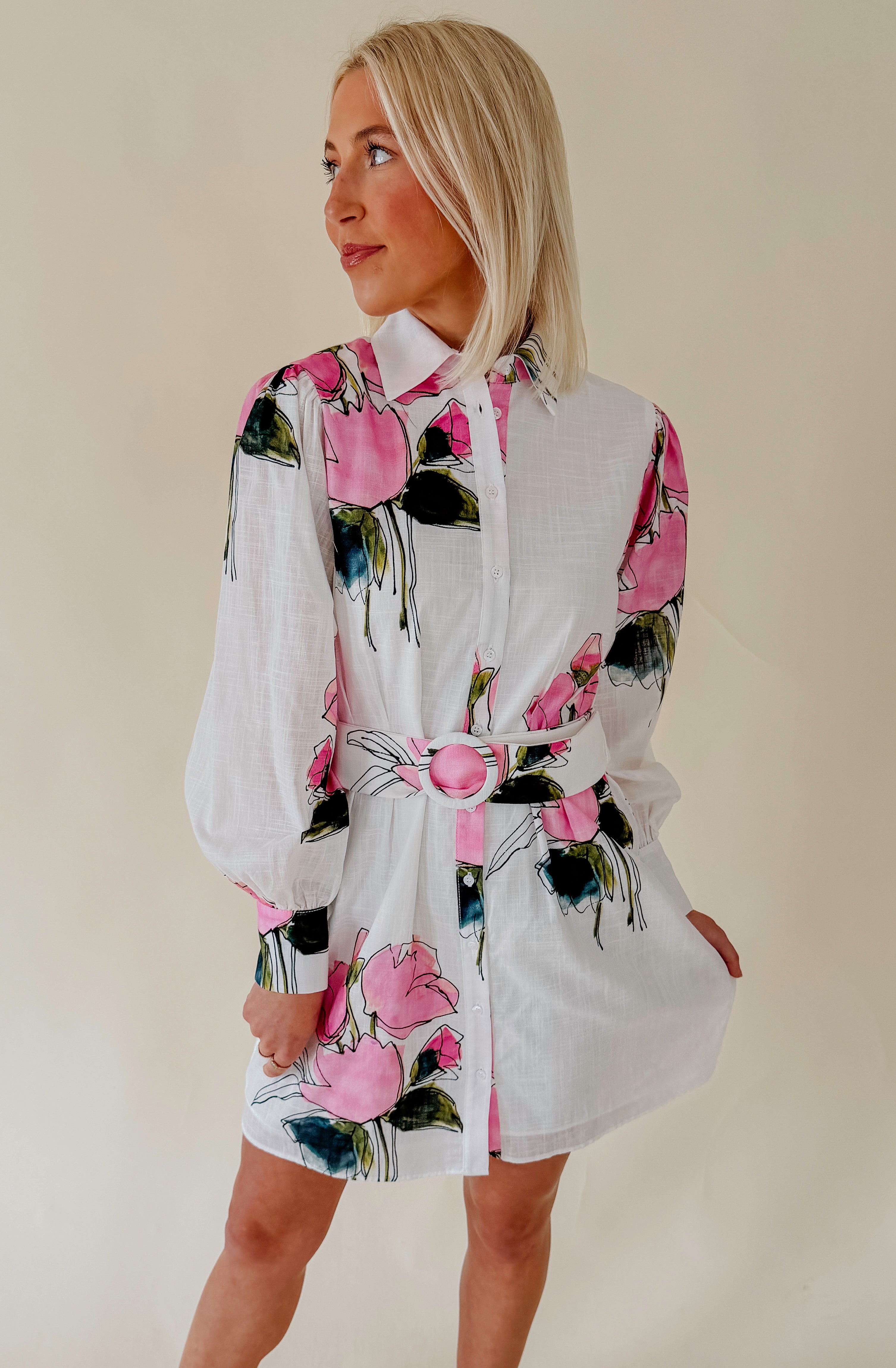 LAVENDER BROWN BAILEY DRESS