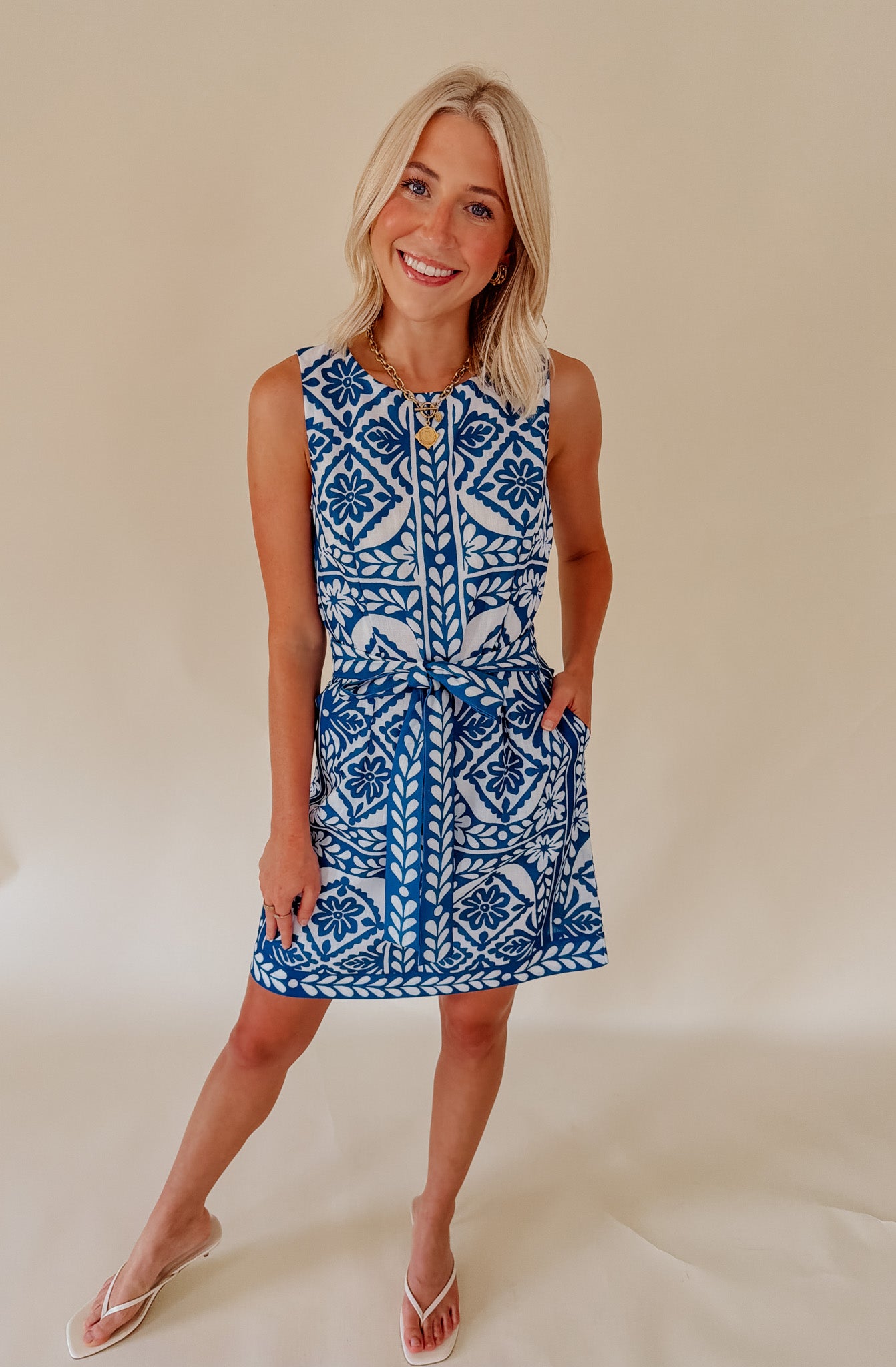 THE HAILEY TIE FRONT DRESS