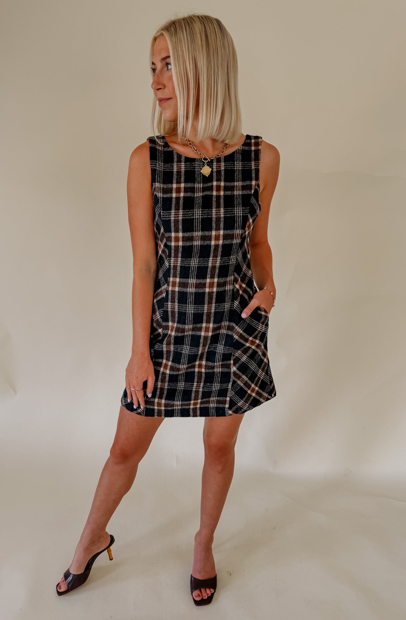 GET A CLUE MINI DRESS
