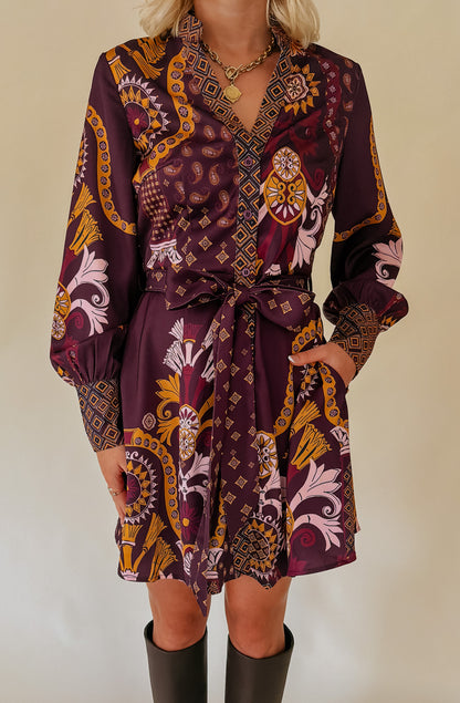 CIEBON ANTONIA BELTED MINI DRESS