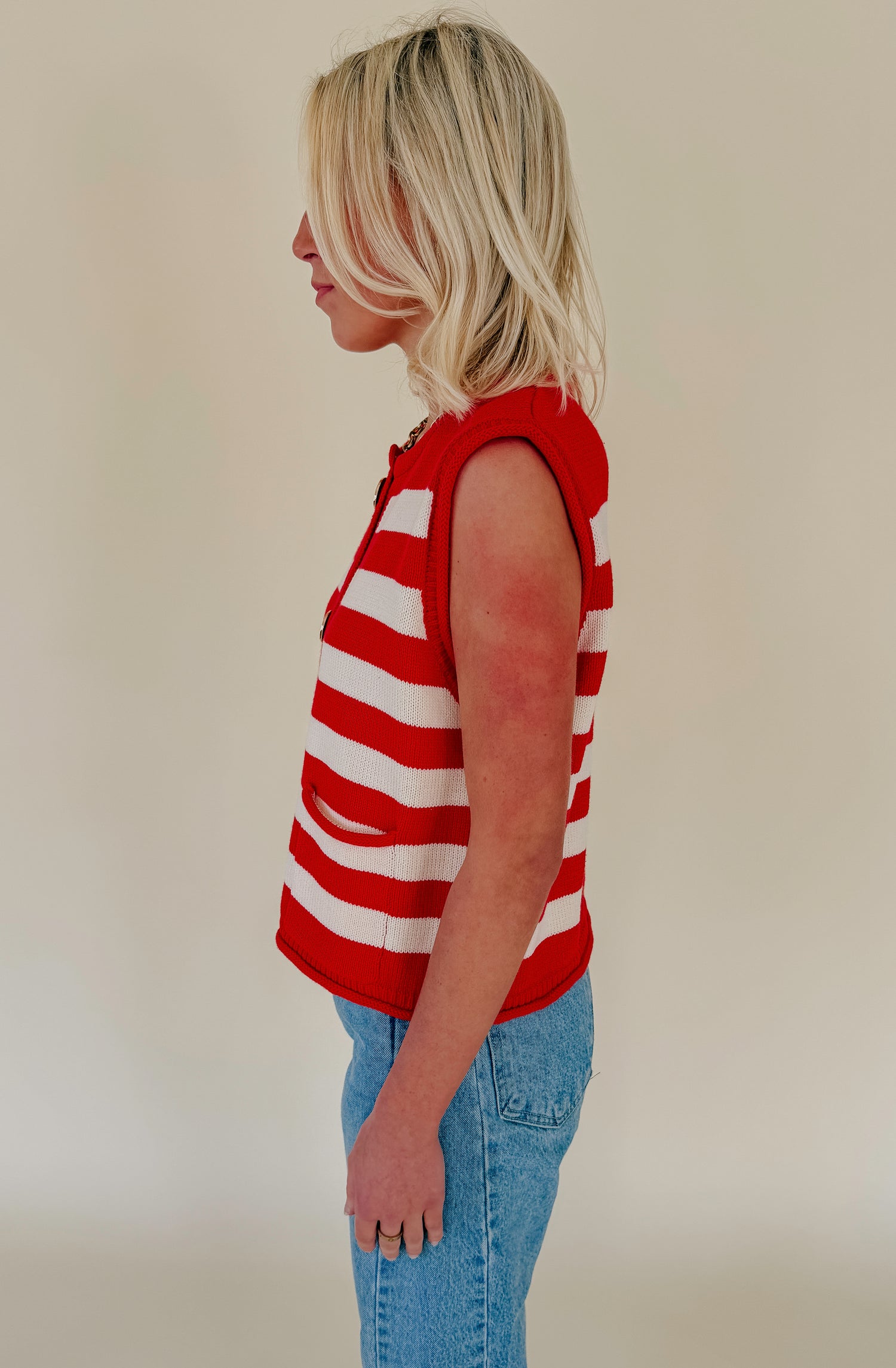 STRIPED TO PERFECT SWEATER TANK