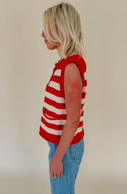 STRIPED TO PERFECT SWEATER TANK
