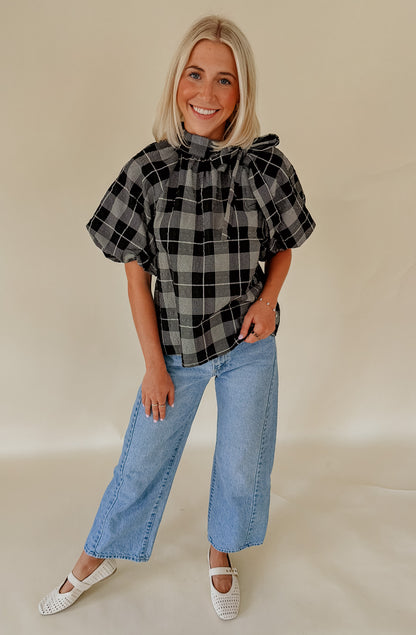 THE GRETA TIE BLOUSE
