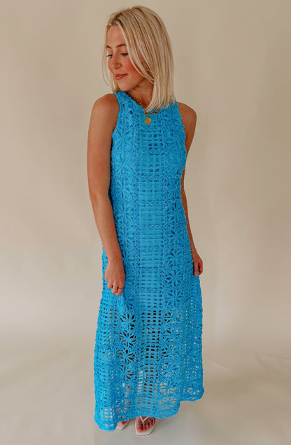 THE ODETTE TEXTURED MIDI DRESS