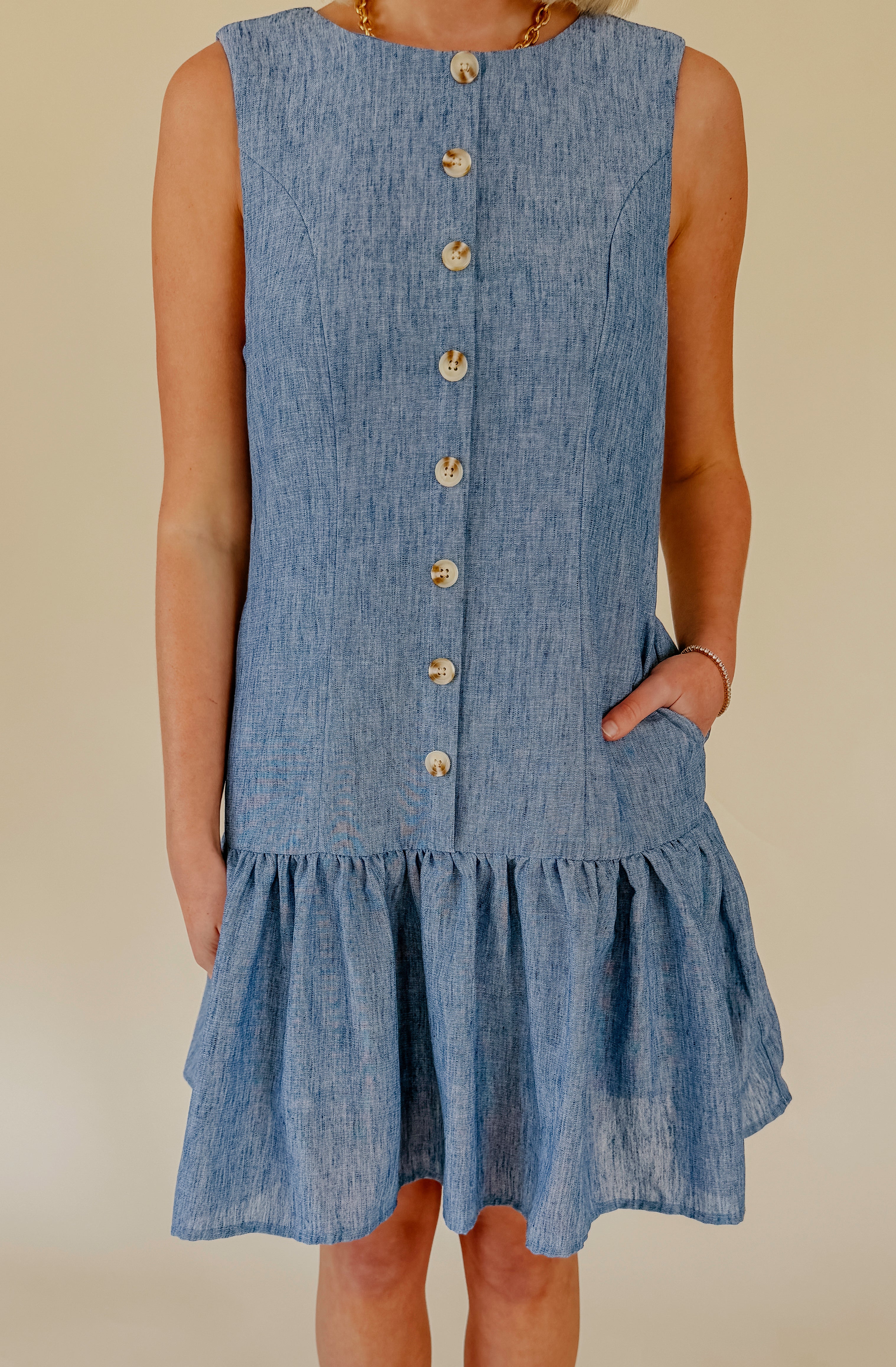 DOWNTOWN NIGHTS DROP WAIST MINI DRESS