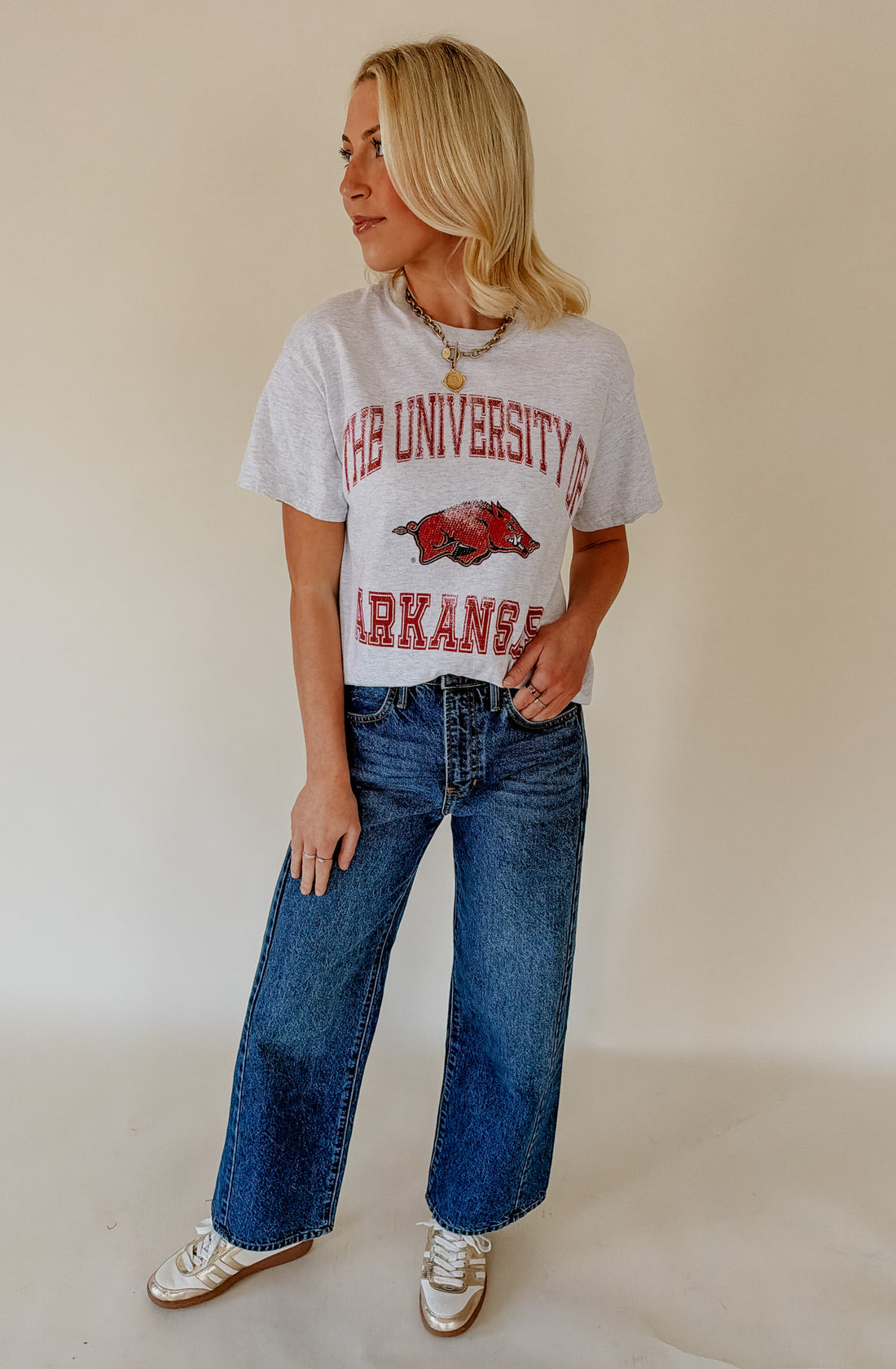 RAZORBACKS VINTAGE SPORT TEE