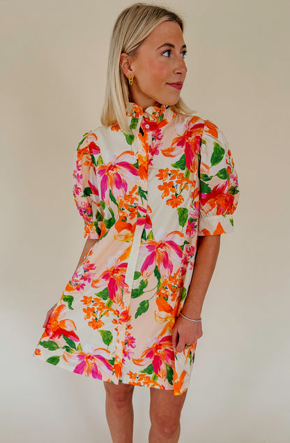 IN SEASON FLORAL SHIFT DRESS