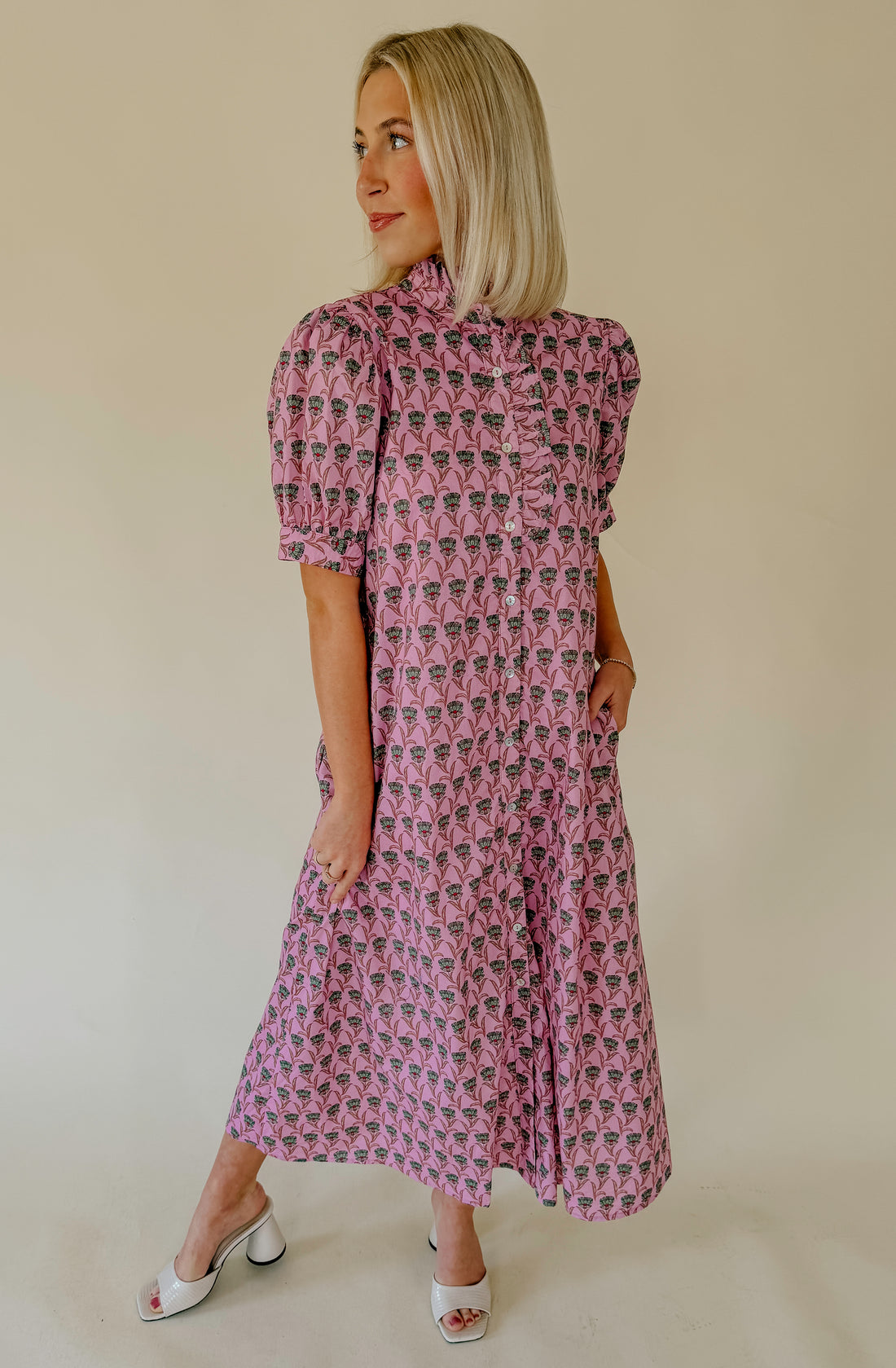 ON TRACK FLORAL MIDI