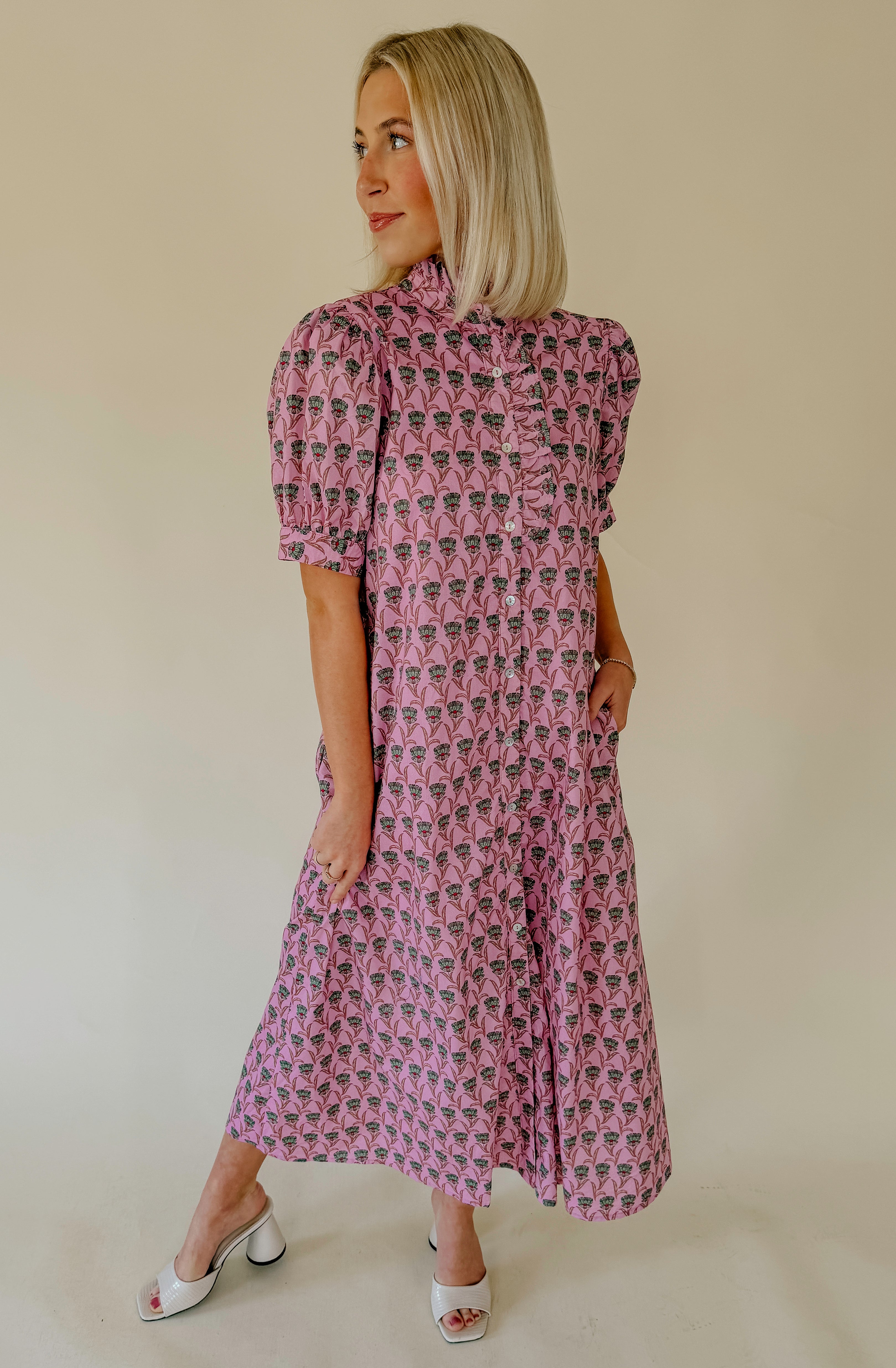 ON TRACK FLORAL MIDI