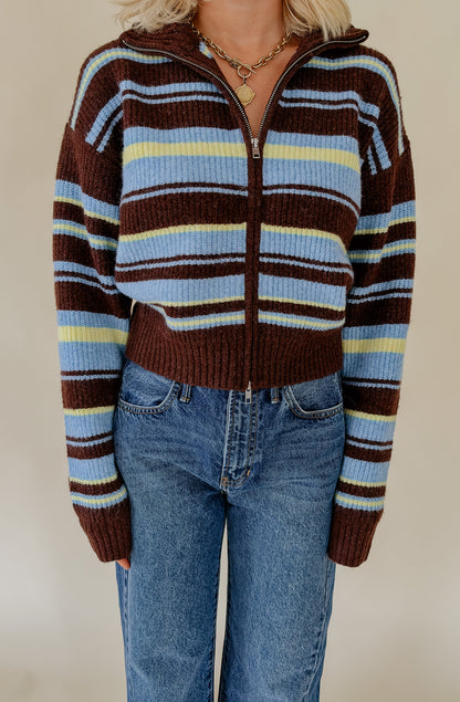 THE NICOLE ZIP UP SWEATER CARDIGAN