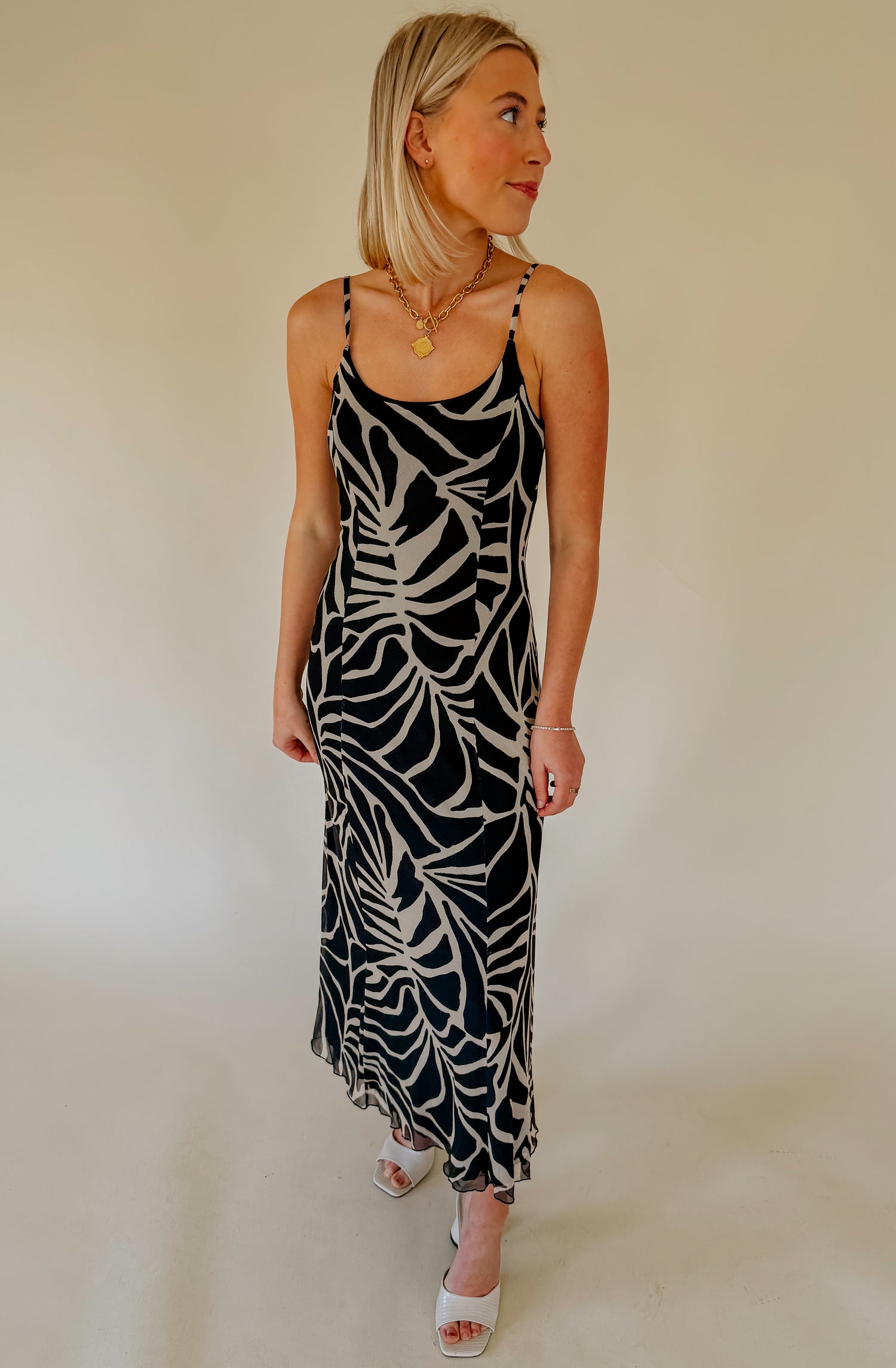 Z SUPPLY CHARISMA TOVA PALM MIDI DRESS