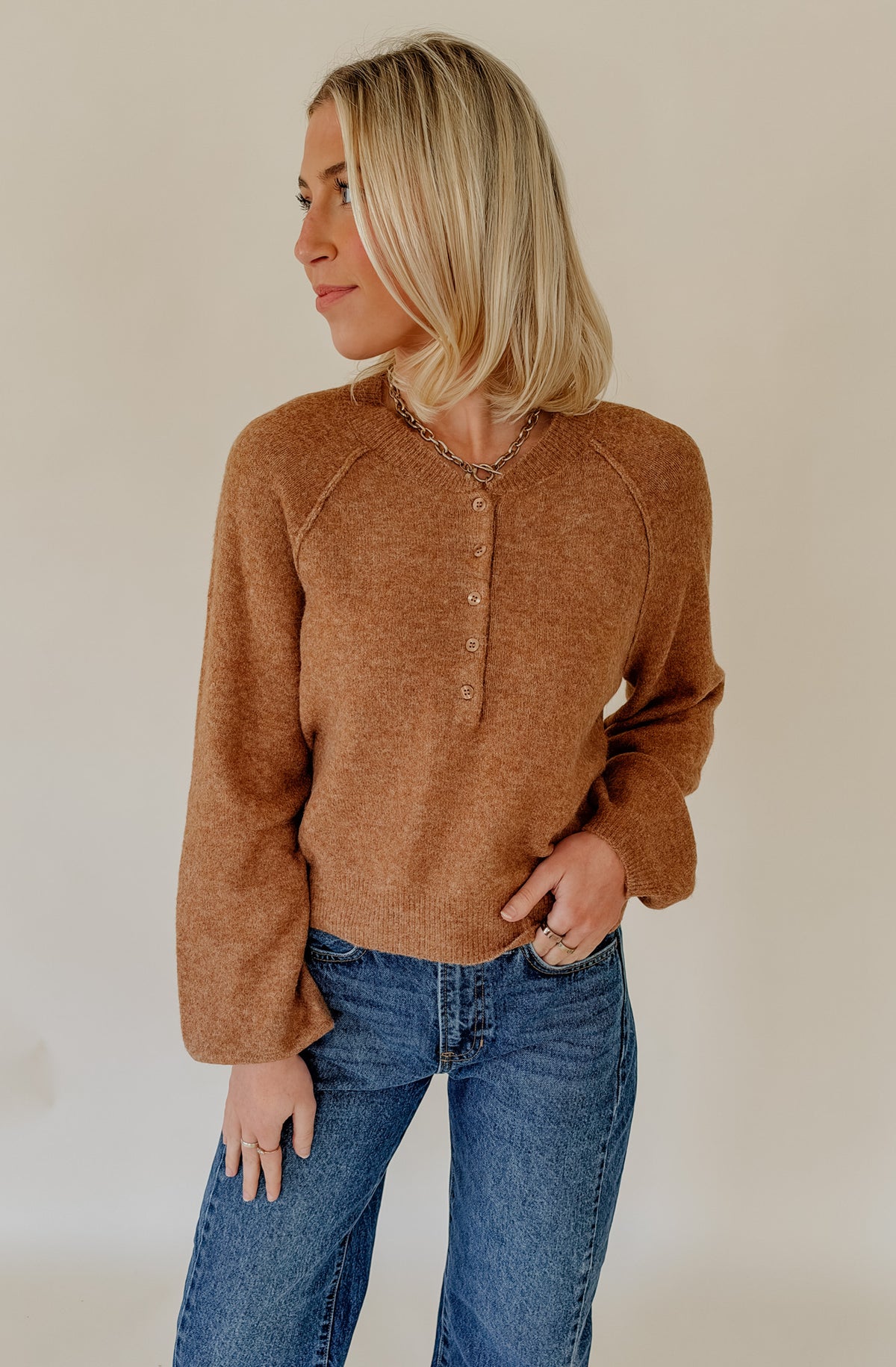 Z SUPPLY WESTMONT HENLEY SWEATER