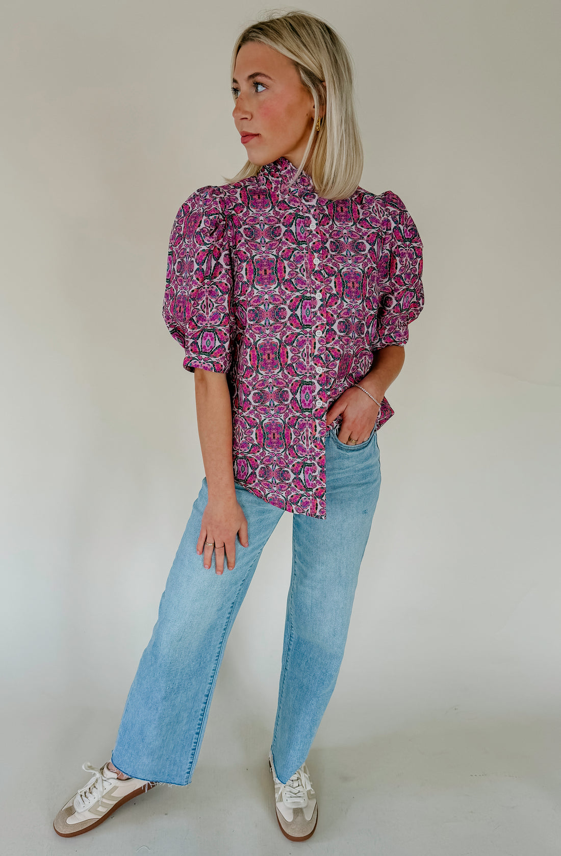 KENNEDY BUTTONED BLOUSE