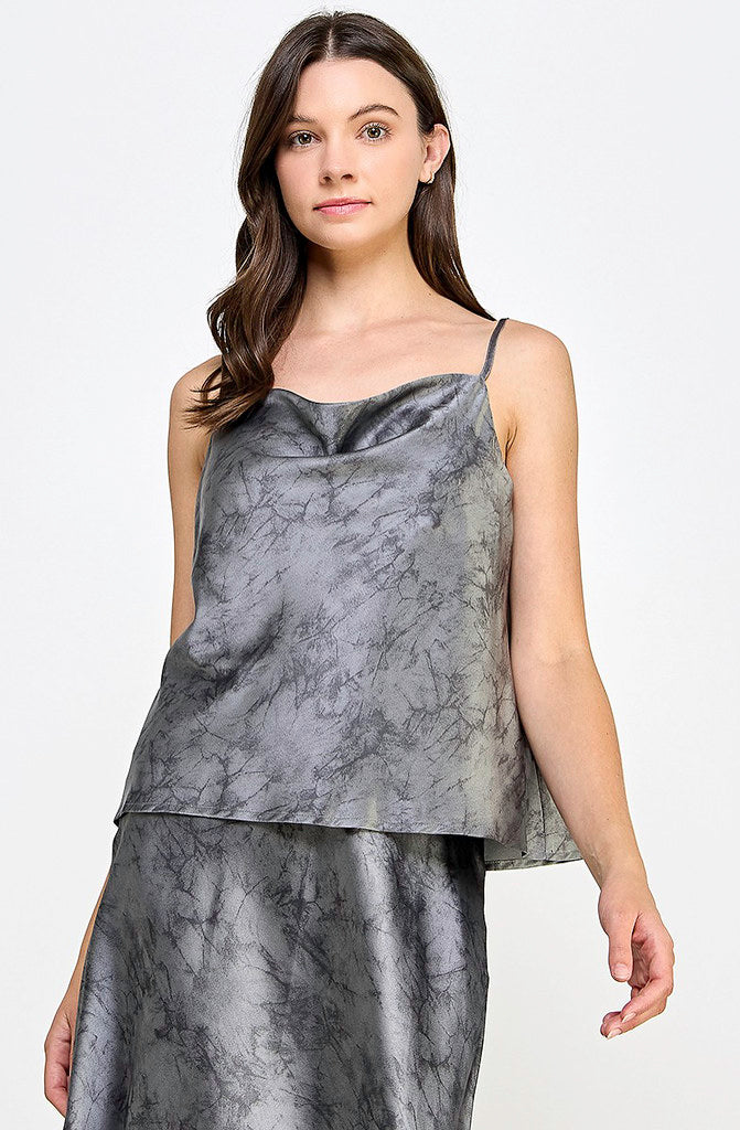 IN THE FLOW COWL NECK TANK TOP