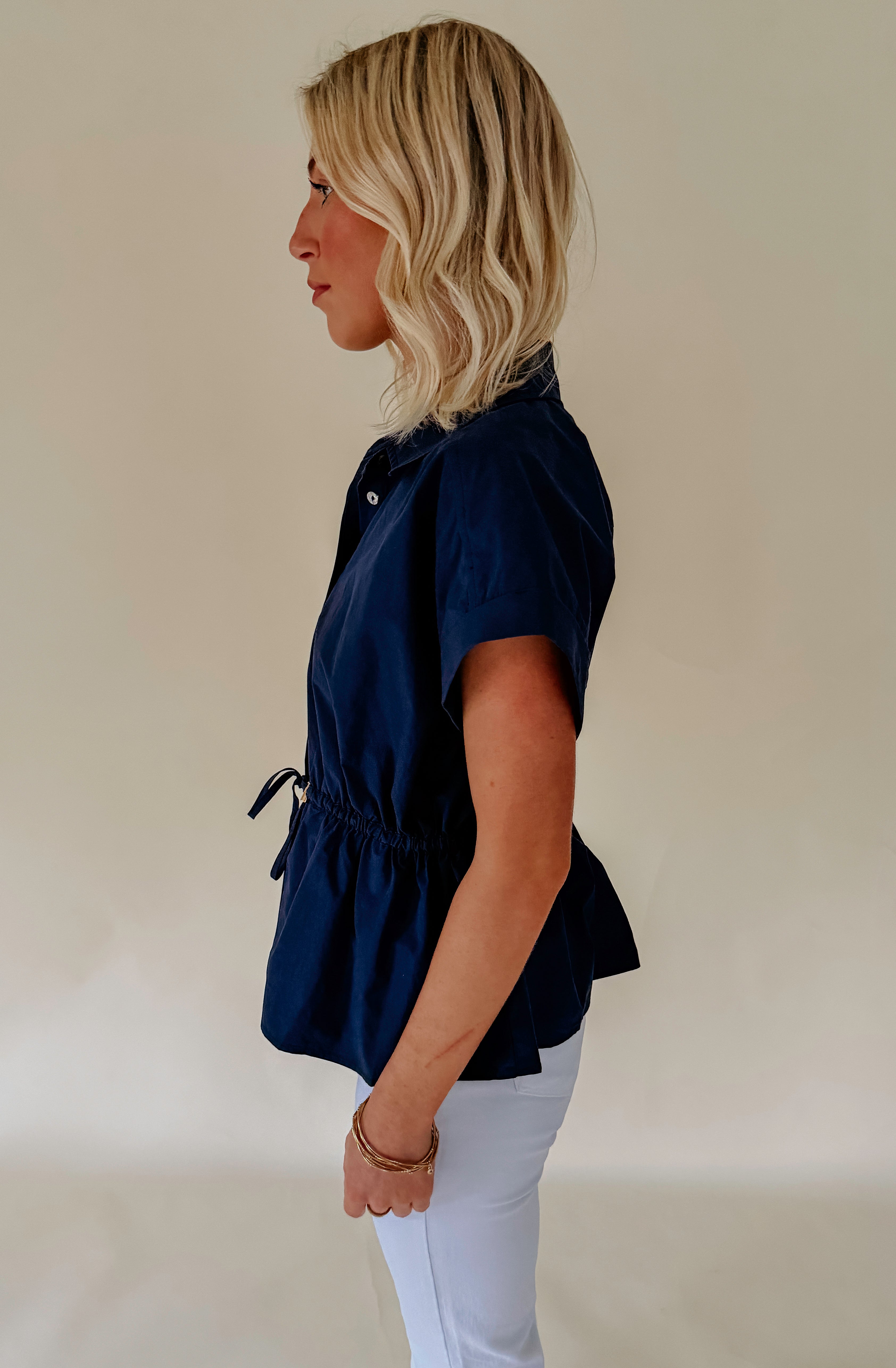 THE KELS ADJUSTABLE WAIST BLOUSE