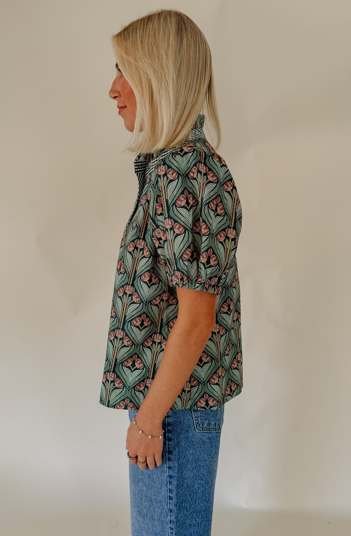 SEPTEMBER BREEZE BUTTONED BLOUSE
