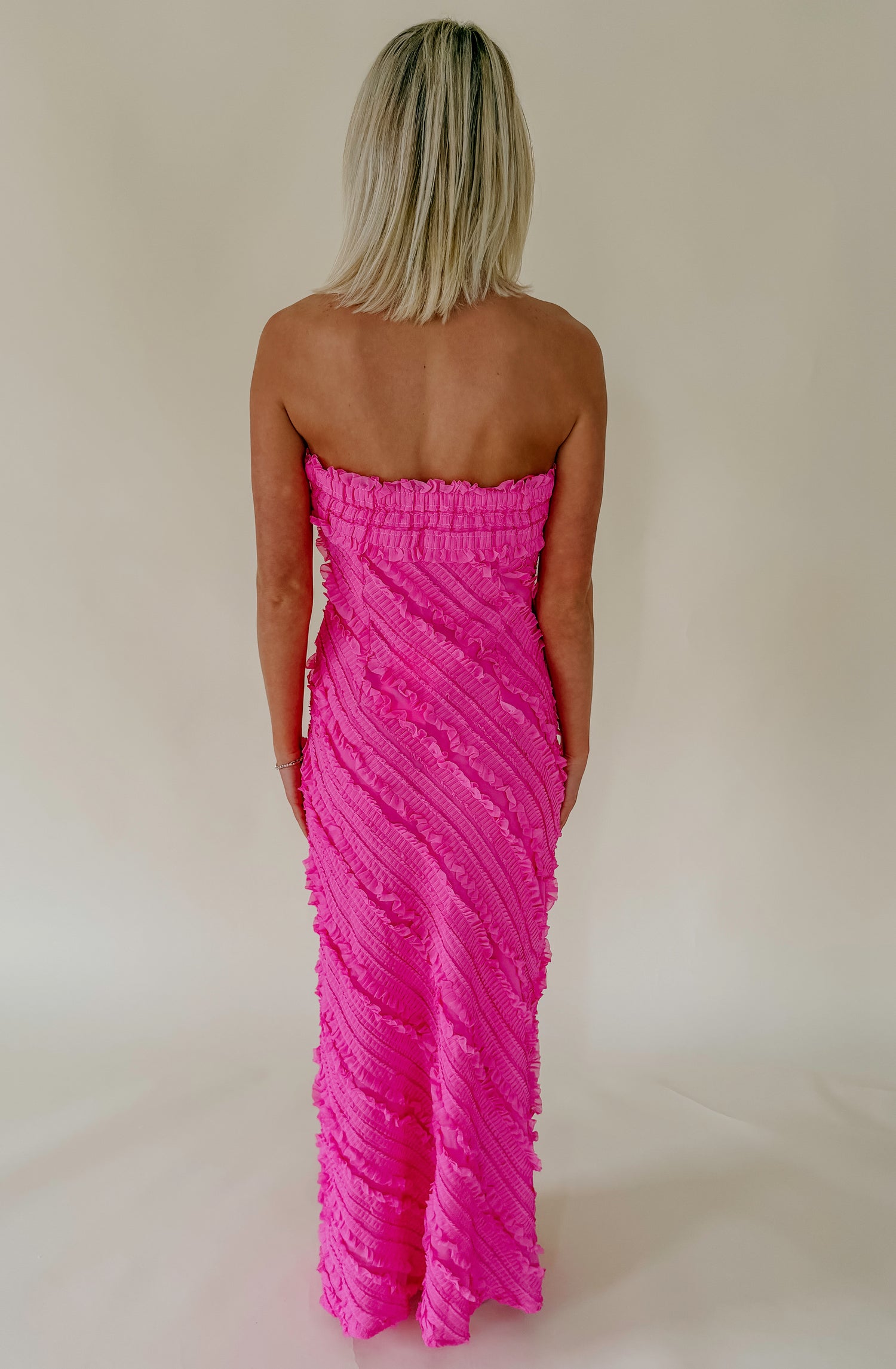 THE ISABELLA TEXTURED MIDI DRESS