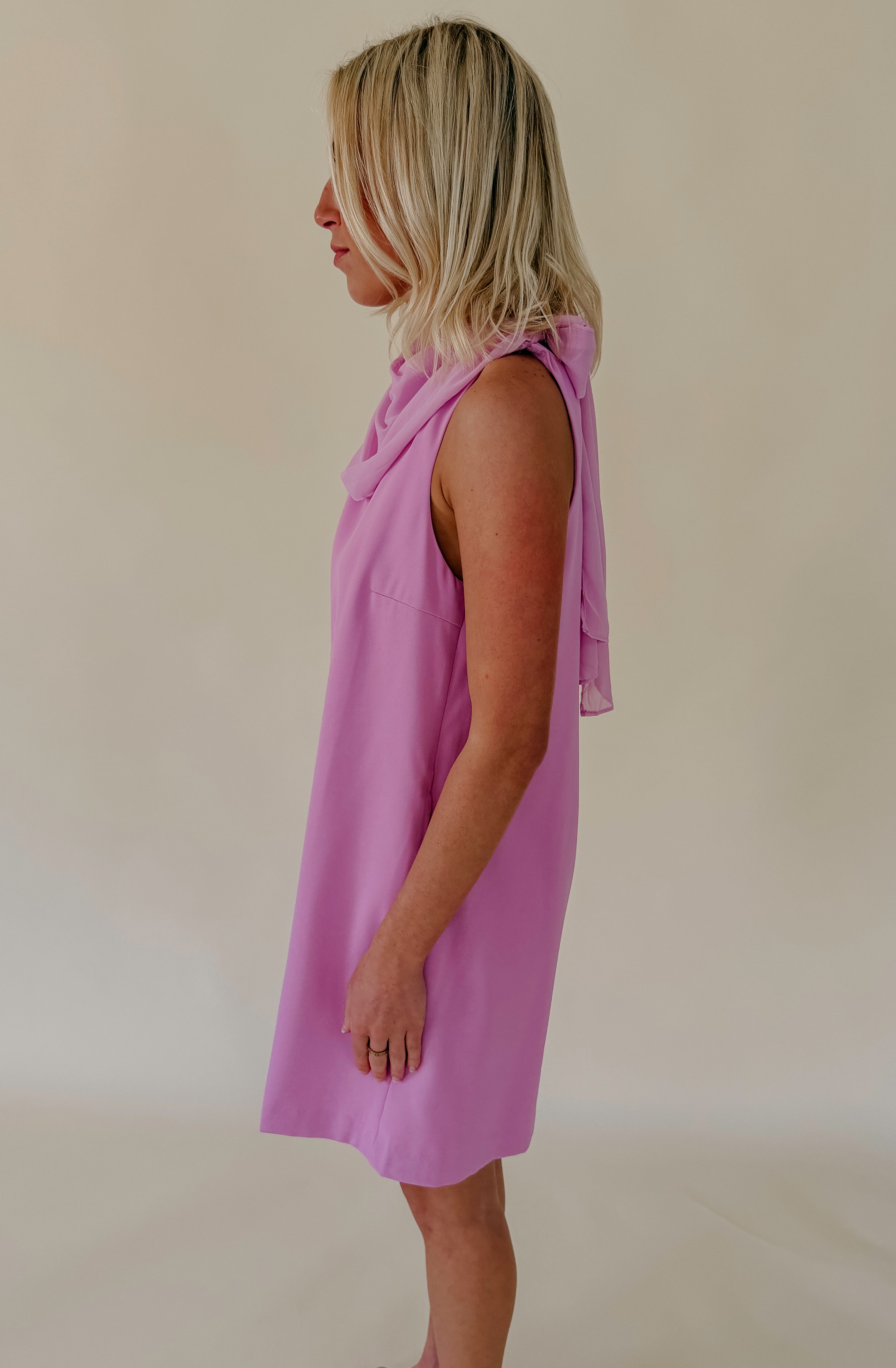 LOVE ON TOP HIGH NECK MINI DRESS