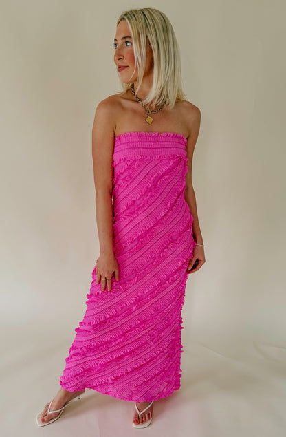 THE ISABELLA TEXTURED MIDI DRESS