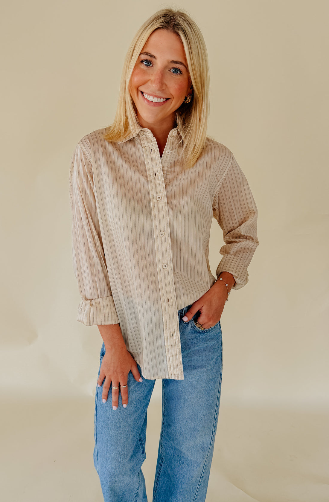 TENCEL RELAXED BUTTON DOWN