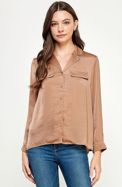 STEPHANIE SATIN BLOUSE