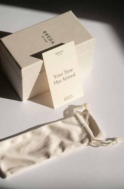 BREDA SYNC ROUND METAL WATCH