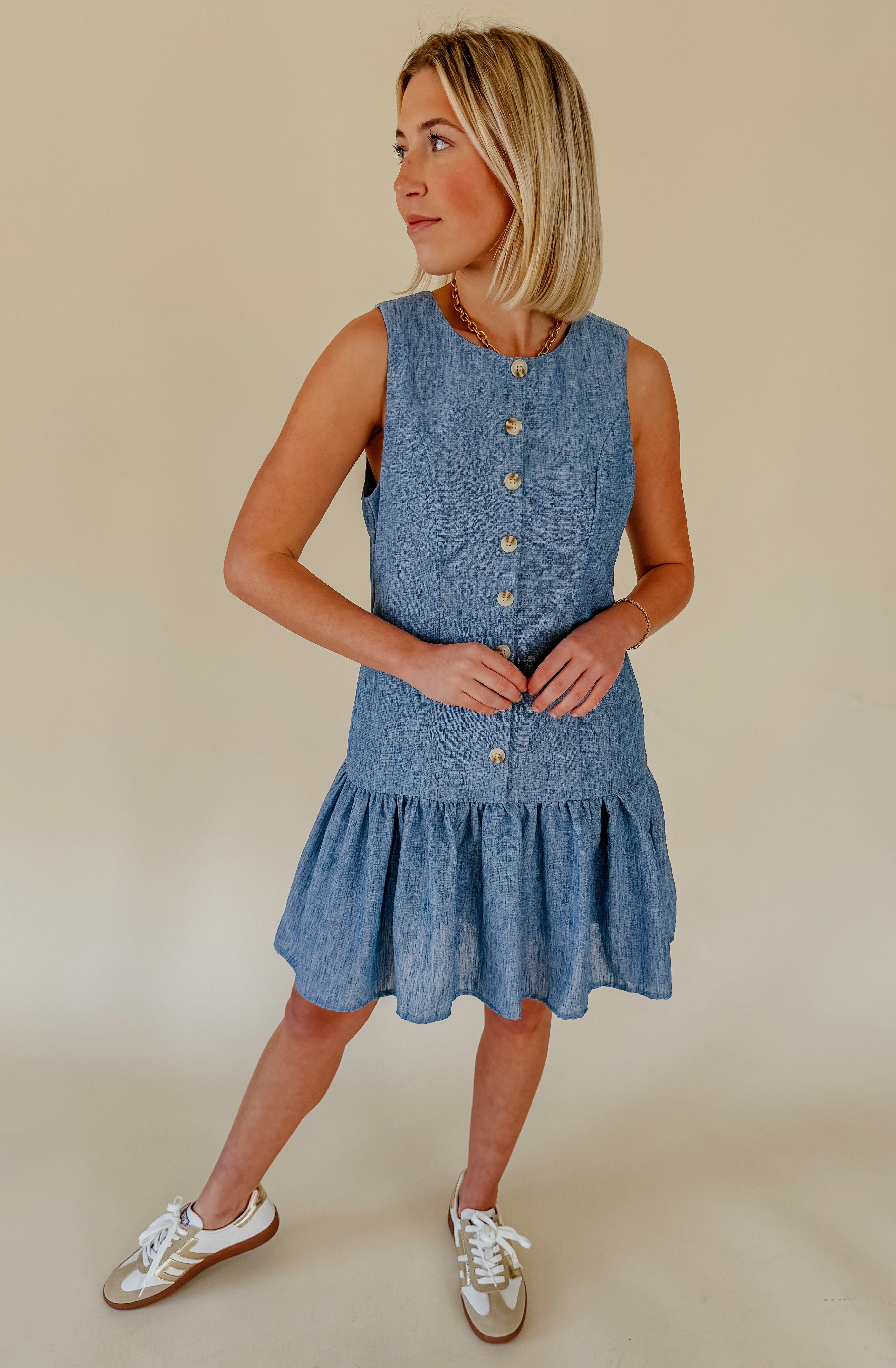 DOWNTOWN NIGHTS DROP WAIST MINI DRESS