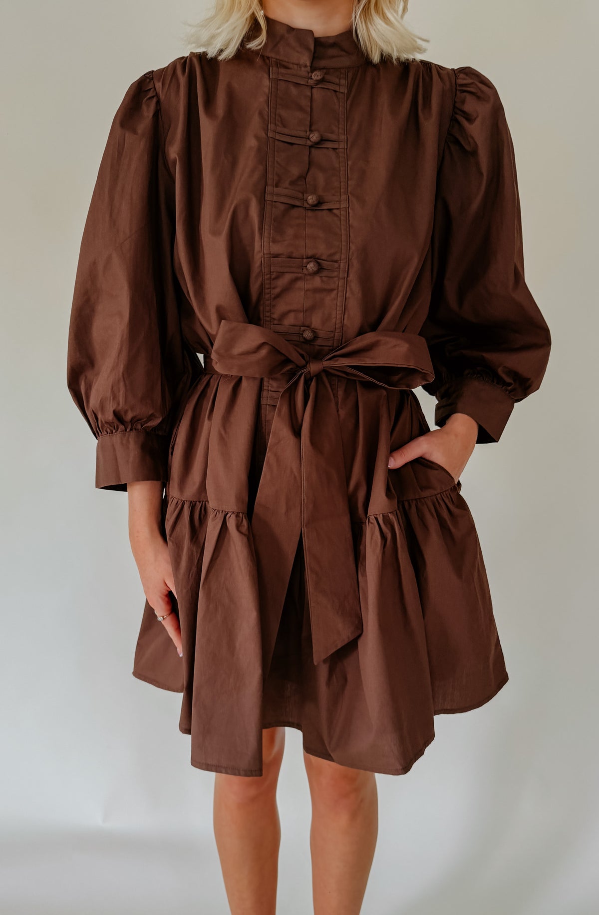 THE BELLA BELTED MINI DRESS