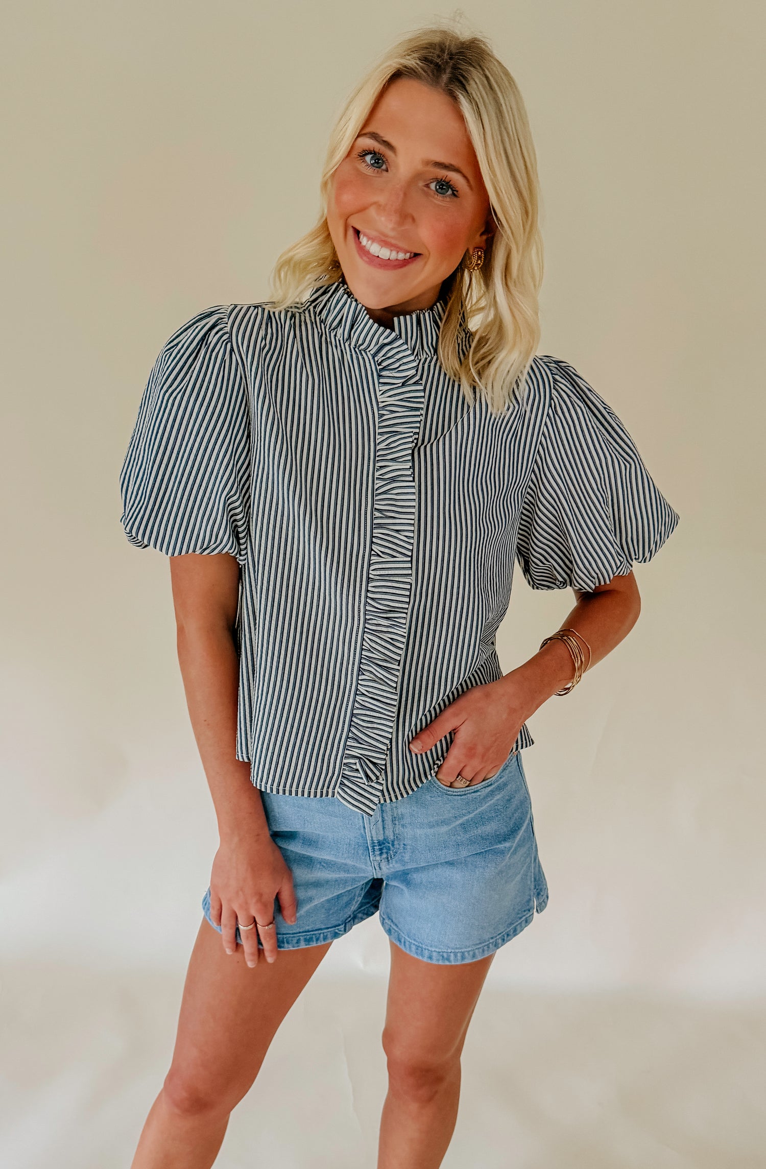 WHITE THIS WAY BLOUSE