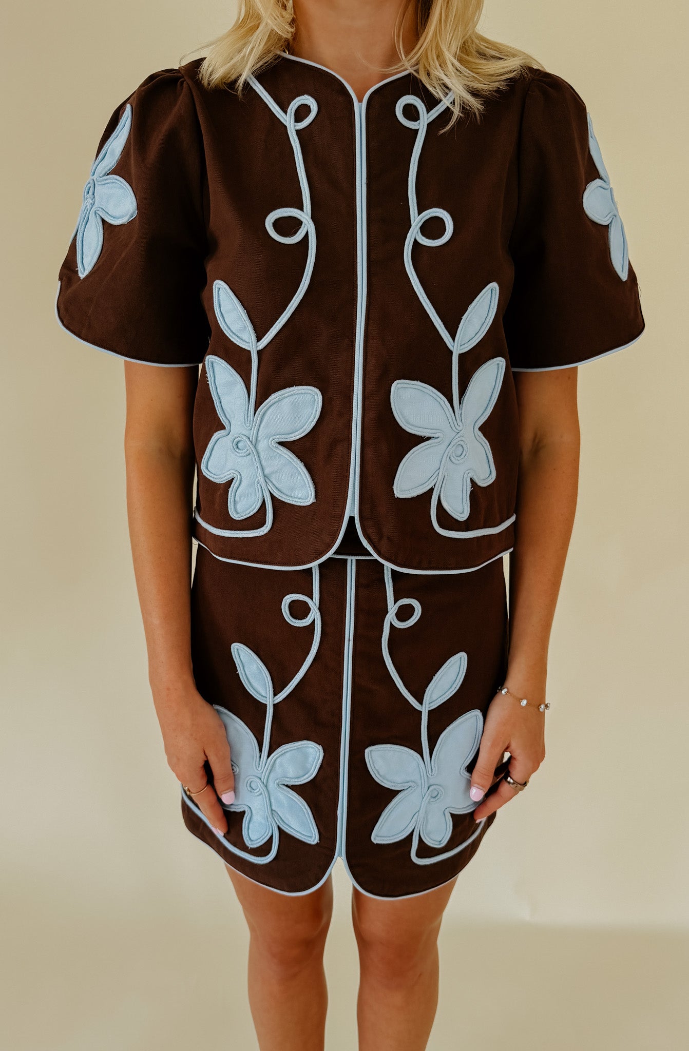 THE ELLA EMBROIDERED TOP