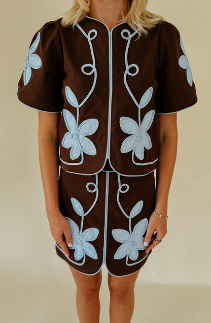 THE ELLA EMBROIDERED TOP