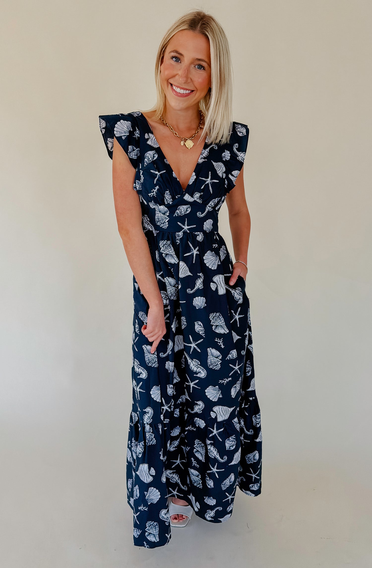 SEA SHELL ISLAND MAXI DRESS