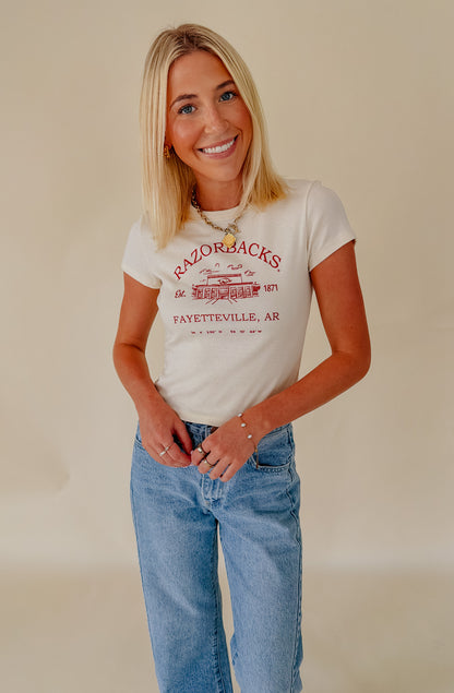 RAZORBACK STADIUM MICRO TEE