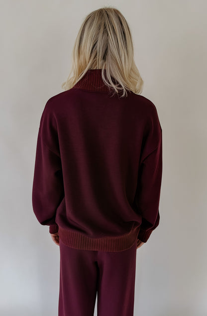 LIGHT AS AIR MODAL RIB QUARTER ZIP JACKET