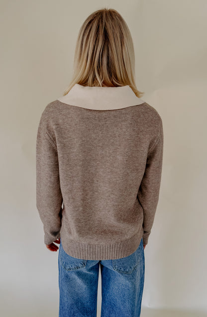 LAYERED FOR YOU COLLARED SWEATER