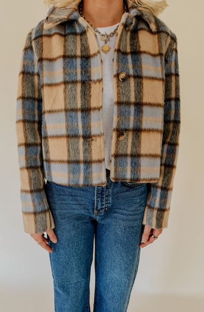 Z SUPPLY PETRA PLAID SHRUNKEN JACKET