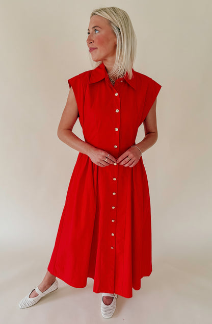 ON THE COME UP MIDI DRESS